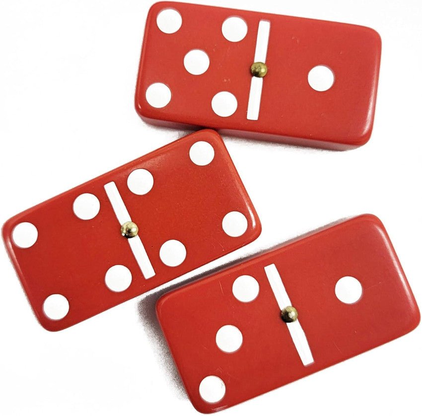 Tournament size double 6 dominoes with spinners – Texas Dominoes