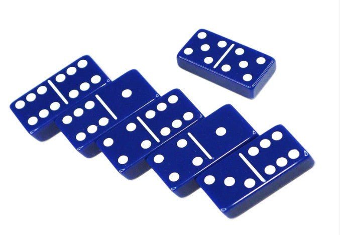 Double Six Dominoes without Spinners – Jumbo Tournament Set