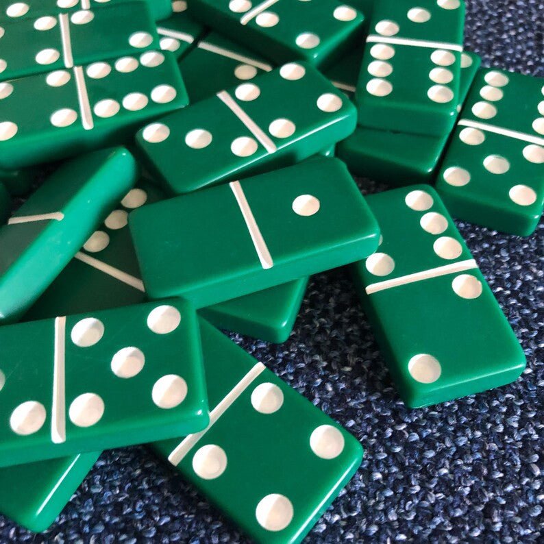 Double Six Dominoes without Spinners – Jumbo Tournament Set